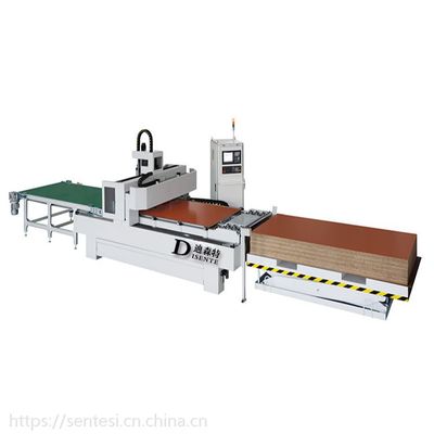 哈尔滨板式家具生产设备 1325下料机、激光侧孔机与三合一水平孔森特斯应用解析